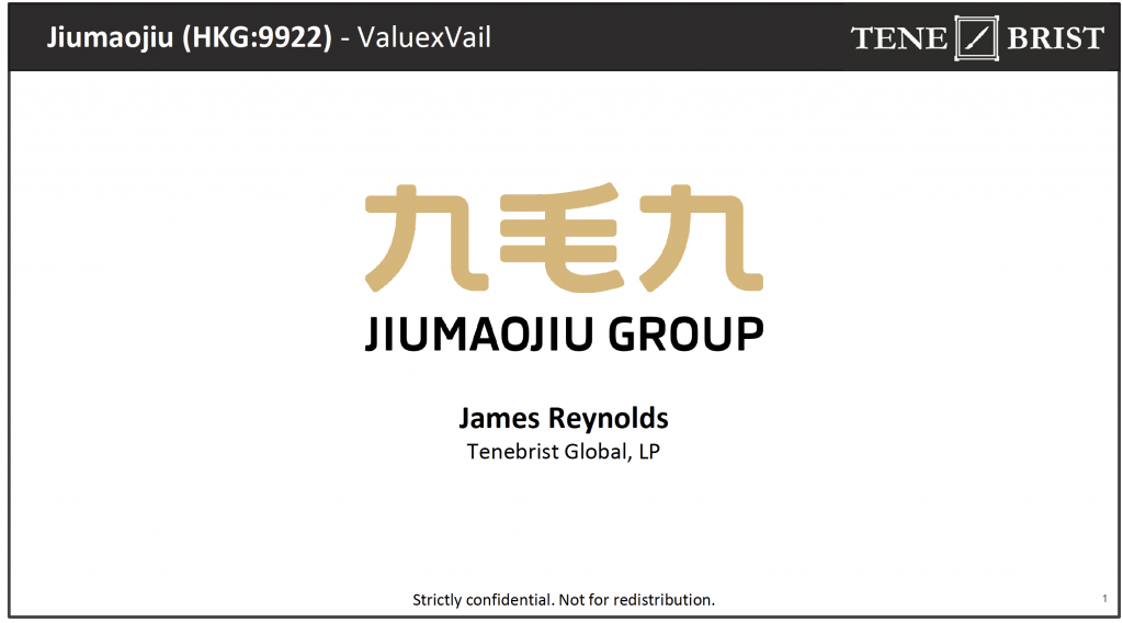 Jiumaojiu Group - ValueXVail 2021